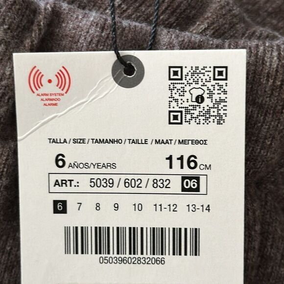 ZARA Kids | Taupe Gray | SOFT TOUCH BALLOON PANTS - Picture 5 of 9